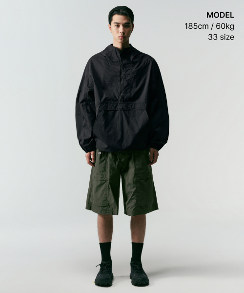 MUSINSA STANDARD（ムシンサスタンダード）の「[シティレジャー] ベルト付きユーティリティバermudaパンツ [カーキ]（その他パンツ・メンズ・その他・26/27/28/29/30/31/32/33/34/36/38/40/42）」の2枚目の写真