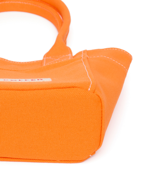 DER KOFFER（デルコッファー）の「SHOPPER CANVAS MINI [NEON ORANGE]（トートバッグ・レディース・ライトオレンジ系・FREE）」の3枚目の写真