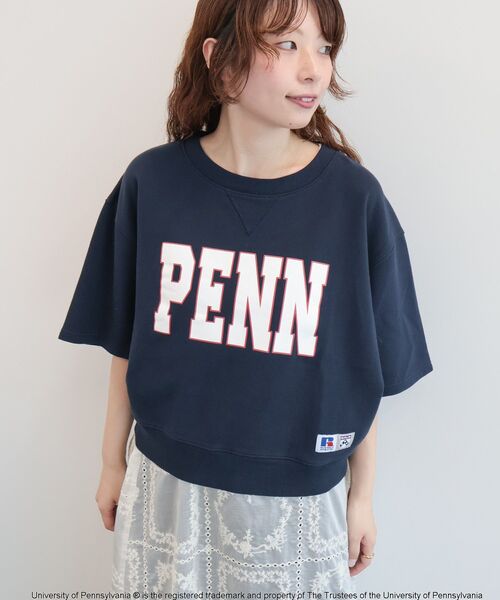 JULY NINE 半袖スウェットトップス セール】【RUSSELL×PENN】半袖スウェット（スウェット）｜RUSSELL