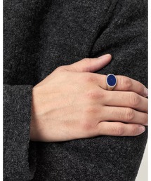 ALLSAINTS（オールセインツ）の「OWEN INKY BLUE STONE STERLING SILVER RING | OWEN INKY ブルー ストーン スターリング シルバー リング（リング）」