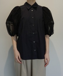 SHIRRING HALF SLEEVE BLOUSE（シャツ/ブラウス）｜CLANE（クラネ）の