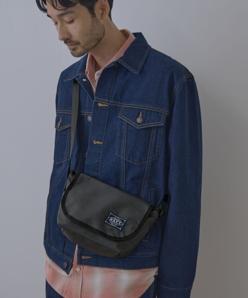 NAVY(ネイビー)の「【NAVY / ネイビー】 フラップ ミニショルダーバッグ(ショルダーバッグ・メンズ・ブラック/チャコール・FREE)」の14枚目の写真