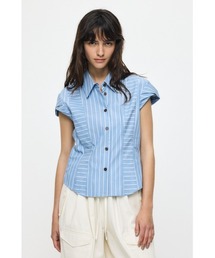 STRIPE FIT ブラウス