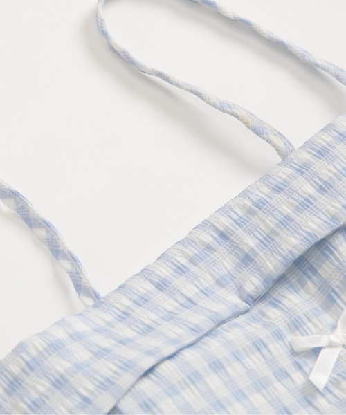 LA POMME petit(ラポミ・プチ)の「Flare Plaid Cami Dress(ワンピース・レディース・レッド/ブルー/ブラック・FREE)」の5枚目の写真