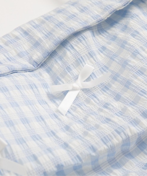 LA POMME petit(ラポミ・プチ)の「Flare Plaid Cami Dress(ワンピース・レディース・レッド/ブルー/ブラック・FREE)」の6枚目の写真
