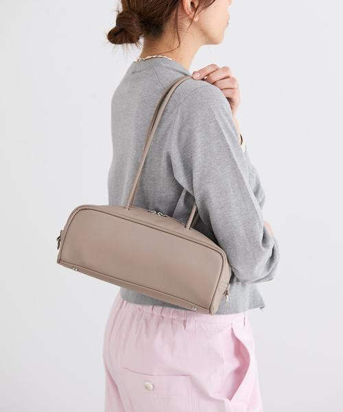 &MyuQ(アンドミューク)の「《追加4》&MyuQ/アンドミューク KAKU バッグ MCB096(ショルダーバッグ・レディース・アイボリー/キャメル・FREE)」の17枚目の写真