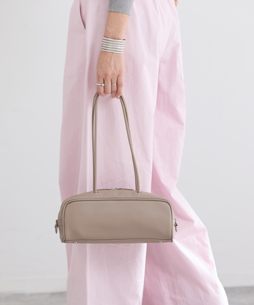 &MyuQ(アンドミューク)の「《追加4》&MyuQ/アンドミューク KAKU バッグ MCB096(ショルダーバッグ・レディース・アイボリー/キャメル・FREE)」の18枚目の写真