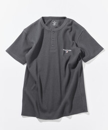 NAUTICA/ノーティカ Essential タイトフィット S/S ヘンリーネック ワッフルTシャツ