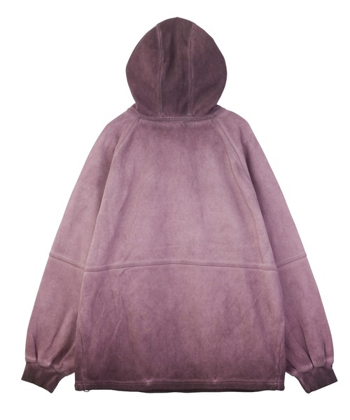 X-girl(エックスガール)の「FADED ANORAK SWEATSHIRT(パーカー・レディース・カモフラージュ/ブラック/バーガンディー・S/M)」の9枚目の写真