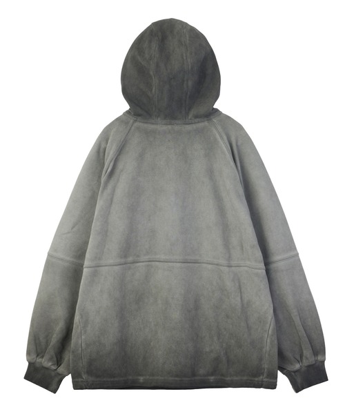 X-girl(エックスガール)の「FADED ANORAK SWEATSHIRT(パーカー・レディース・カモフラージュ/ブラック/バーガンディー・S/M)」の10枚目の写真