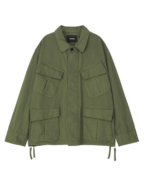 ZUCCa（ズッカ）の「UTILITY JERSEY（ブルゾン・レディース・ブラック/カーキ・M size）」の2枚目の写真