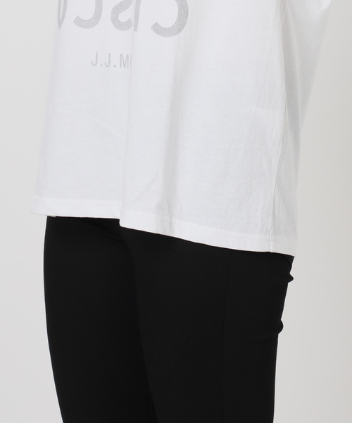 jj mercer（ジェイジェイマーサー）の「別注【J.J.Mercer / ジェイジェイマーサー】メランジN/STEE（Tシャツ/カットソー・レディース・ブラック系その他/チャコールグレー/ホワイト・FREE）」の20枚目の写真