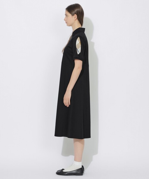 CB CRESTBRIDGE(シービークレストブリッジ)の「【Quiet checkシリーズ】ポロワンピース(ワンピース・レディース・ブラック/レッド/ブルー系その他2・M/S)」の4枚目の写真