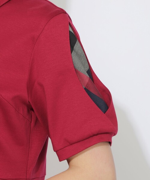 CB CRESTBRIDGE(シービークレストブリッジ)の「【Quiet checkシリーズ】ポロワンピース(ワンピース・レディース・ブラック/レッド/ブルー系その他2・M/S)」の14枚目の写真