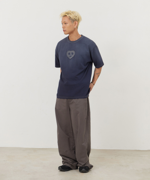 TONY LAWRENCE(トニーローレンス)の「ハートアップリケ半袖Tシャツネイビー(Tシャツ/カットソー・メンズ・その他・1/2)」の5枚目の写真