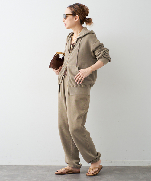 Johnbull（ジョンブル）の「【JOHNBULL/ジョンブル】SWEAT PANTS（スウェットパンツ・レディース・ベージュ/ブルー・36/38）」の8枚目の写真