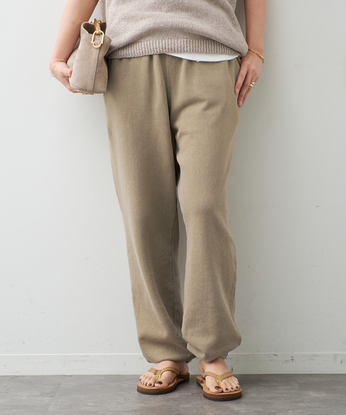 Johnbull（ジョンブル）の「【JOHNBULL/ジョンブル】SWEAT PANTS（スウェットパンツ・レディース・ベージュ/ブルー・36/38）」の10枚目の写真
