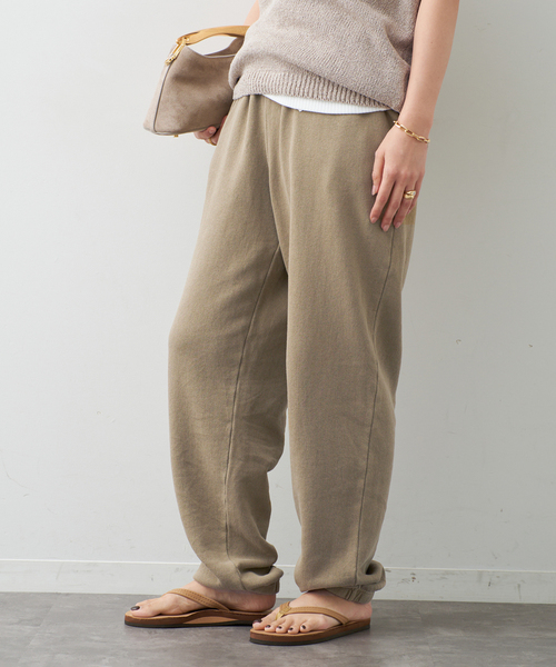 Johnbull（ジョンブル）の「【JOHNBULL/ジョンブル】SWEAT PANTS（スウェットパンツ・レディース・ベージュ/ブルー・36/38）」の11枚目の写真