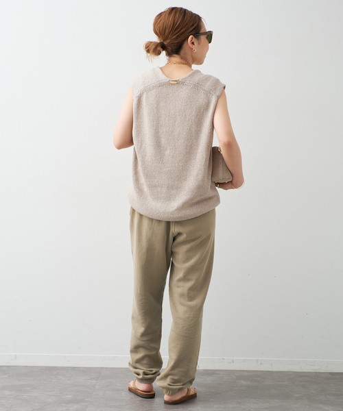 Johnbull（ジョンブル）の「【JOHNBULL/ジョンブル】SWEAT PANTS（スウェットパンツ・レディース・ベージュ/ブルー・36/38）」の14枚目の写真