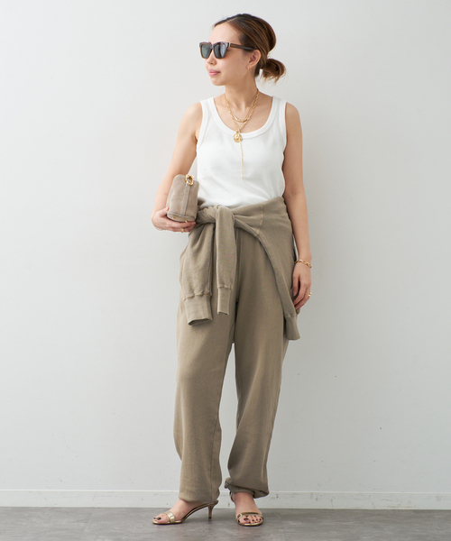 Johnbull（ジョンブル）の「【JOHNBULL/ジョンブル】SWEAT PANTS（スウェットパンツ・レディース・ベージュ/ブルー・36/38）」の15枚目の写真