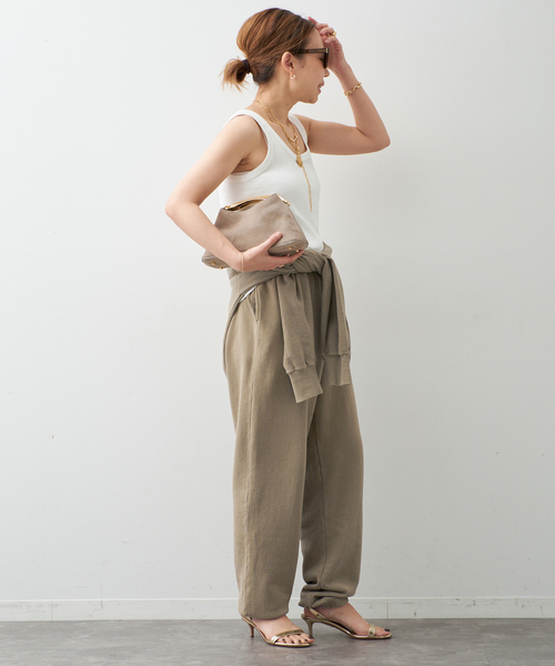 Johnbull（ジョンブル）の「【JOHNBULL/ジョンブル】SWEAT PANTS（スウェットパンツ・レディース・ベージュ/ブルー・36/38）」の16枚目の写真