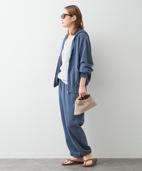 Johnbull（ジョンブル）の「【JOHNBULL/ジョンブル】SWEAT PANTS（スウェットパンツ・レディース・ベージュ/ブルー・36/38）」の20枚目の写真