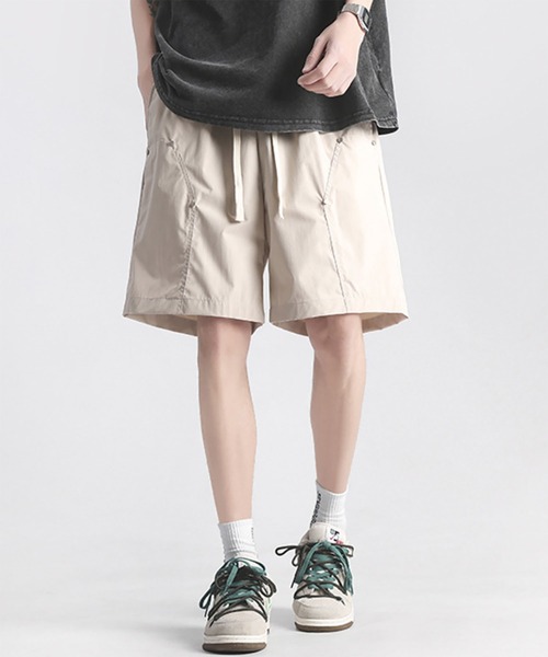 WESTBOY(ウエストボーイ)の「ストリート パネル切り替え スタッズ ワイド ショーツ WO26S14PT11(その他パンツ・メンズ・グリーン/ベージュ/ブラック・M/L/XL)」の9枚目の写真