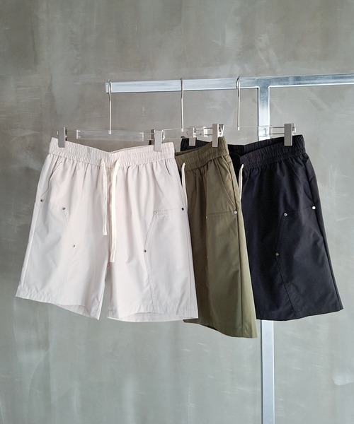 WESTBOY(ウエストボーイ)の「ストリート パネル切り替え スタッズ ワイド ショーツ WO26S14PT11(その他パンツ・メンズ・グリーン/ベージュ/ブラック・M/L/XL)」の4枚目の写真