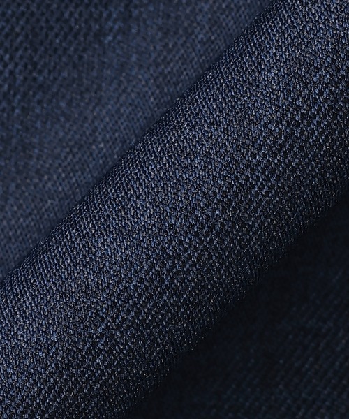 TOKYO SHIRTS（トウキョウシャツ）の「麻調合繊素材シャツワンピース 五分袖（シャツ/ブラウス・レディース・ネイビー/ブルー/オレンジ・M/L/LL）」の8枚目の写真
