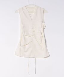 front twist sleeveless blouse /フロントツイストノースリーブブラウス