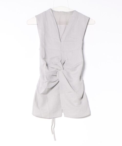 LAULEN(ローレン)の「front twist sleeveless blouse /フロントツイストノースリーブブラウス(シャツ/ブラウス・レディース・イエロー/アイボリー/ブルー/ブラック・FREE)」の22枚目の写真