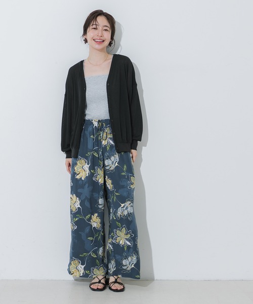 coca(coca)(コカ)の「シアージョーゼットビッグカーディガン(カーディガン/ボレロ・レディース・アイボリー/ブラック・L/M/S)」の16枚目の写真