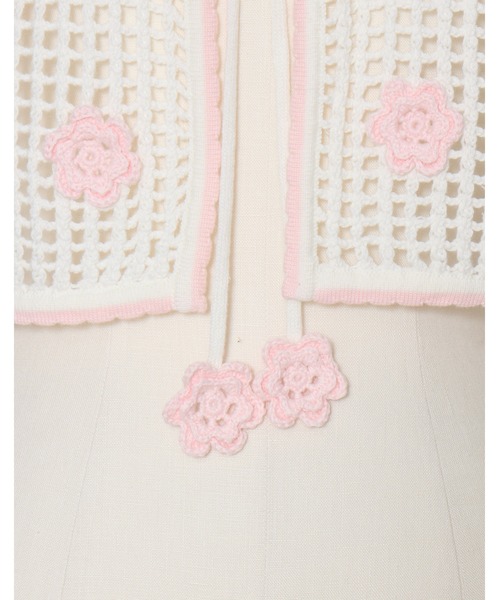Lolime by mellfy memory（ロリミー バイ メルフィーメモリー）の「flower summer knit bustier（ベスト・レディース・ホワイト・FREE）」の16枚目の写真