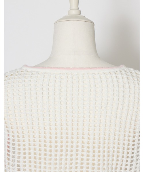 Lolime by mellfy memory（ロリミー バイ メルフィーメモリー）の「flower summer knit bustier（ベスト・レディース・ホワイト・FREE）」の18枚目の写真