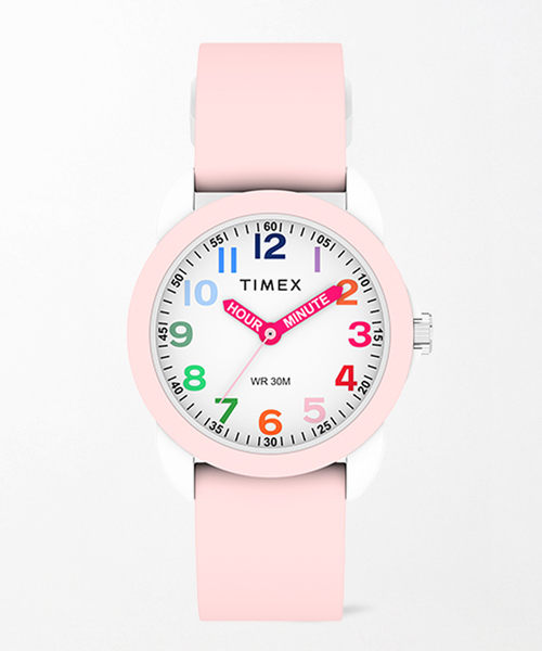 TIMEX(タイメックス)の「TIMEX Kids Analog tx-tw2w92000 Pail Pink(アナログ腕時計・レディース・ピンク・FREE)」の1枚目の写真