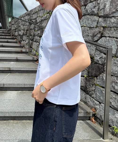 THOUSAND MILE(サウザンドマイル)の「【THOUSAND MILE】SHORT SLEEVE COMPACT PRINT T-SHIRT (Beyond)(Tシャツ/カットソー・レディース・ホワイト・FREE)」の5枚目の写真