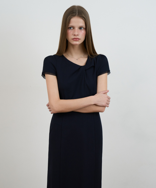 DEHEVE（デヘヴェ）の「Twist Layered Long Dress [Navy]（ワンピース・レディース・ネイビー・SMALL/MEDIUM）」の7枚目の写真