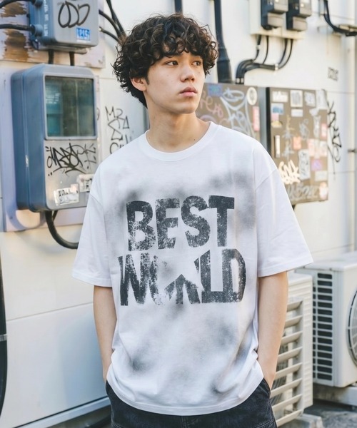 A'gem(エージェム)の「A'GEM/9 × .kom 『A'gem/エージェム』 BEST WORLD Tシャツ(Tシャツ/カットソー・メンズ・ピンク/ブラック/ホワイト・FREE)」の6枚目の写真