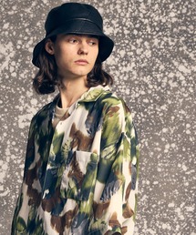 MAISON SPECIAL | 《UNISEX》Artificial Leather Side Tack Bucket Hat/アーティフィシャルレザーサイドタックバケットハット【MAISON SPECIAL/メゾンスペシャル】(ハット)
