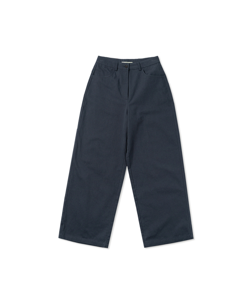 WITHOUT SUMMER(ウィズアウトサマ)の「ワイドコットンパンツ_ネイビー(その他パンツ・レディース・その他・MEDIUM/SMALL)」の2枚目の写真
