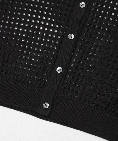 ITEMS URBANRESEARCH(アイテムズ アーバンリサーチ)の「メッシュニットカーディガン(ニット/セーター・レディース・ブラウン/ブラック/グレー系その他・FREE)」の8枚目の写真