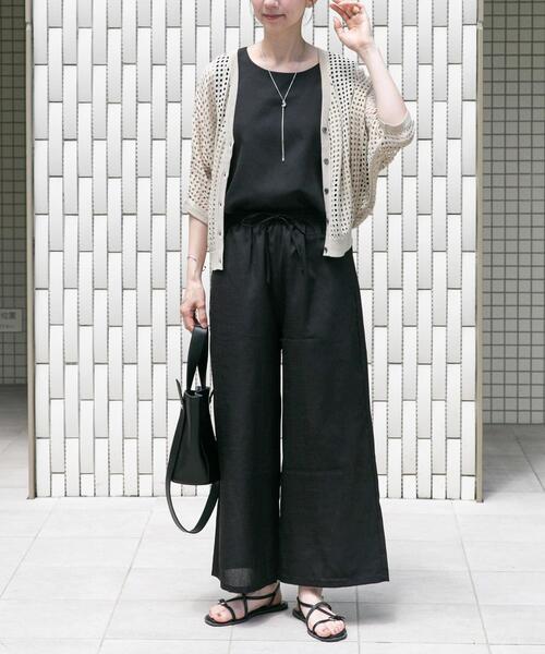 ITEMS URBANRESEARCH(アイテムズ アーバンリサーチ)の「メッシュニットカーディガン(ニット/セーター・レディース・ブラウン/ブラック/グレー系その他・FREE)」の11枚目の写真