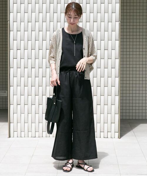 ITEMS URBANRESEARCH(アイテムズ アーバンリサーチ)の「メッシュニットカーディガン(ニット/セーター・レディース・ブラウン/ブラック/グレー系その他・FREE)」の13枚目の写真