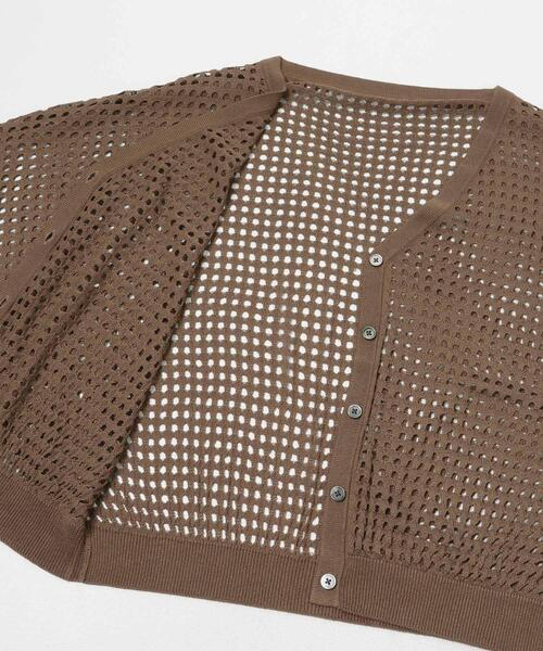 ITEMS URBANRESEARCH(アイテムズ アーバンリサーチ)の「メッシュニットカーディガン(ニット/セーター・レディース・ブラウン/ブラック/グレー系その他・FREE)」の22枚目の写真