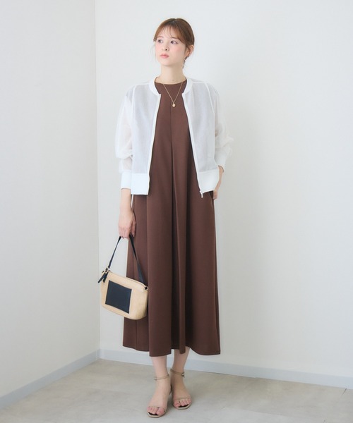 KATHARINE ROSS(キャサリンロス)の「メッシュブルゾン(ブルゾン・レディース・オフホワイト/ブラック・FREE)」の5枚目の写真