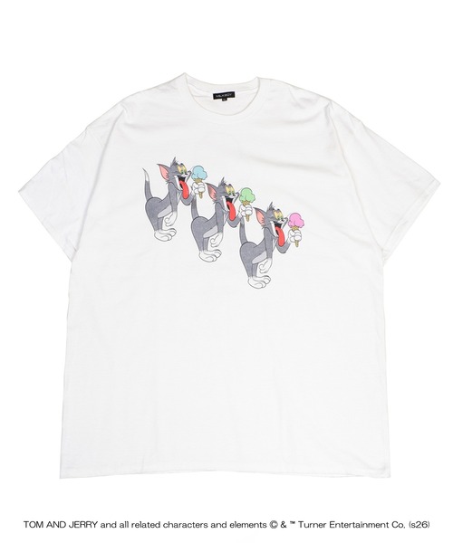 MILKBOY(ミルクボーイ)の「TOM&JERRY ICE CREAM TRIO Tシャツ(Tシャツ/カットソー・レディース・A/B・M/L)」の10枚目の写真