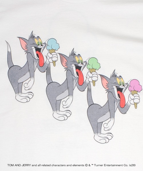 MILKBOY(ミルクボーイ)の「TOM&JERRY ICE CREAM TRIO Tシャツ(Tシャツ/カットソー・レディース・A/B・M/L)」の8枚目の写真