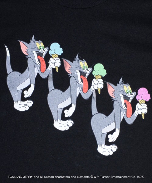 MILKBOY(ミルクボーイ)の「TOM&JERRY ICE CREAM TRIO Tシャツ(Tシャツ/カットソー・レディース・A/B・M/L)」の4枚目の写真