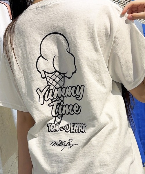 MILKBOY(ミルクボーイ)の「TOM&JERRY ICE CREAM TRIO Tシャツ(Tシャツ/カットソー・レディース・A/B・M/L)」の13枚目の写真