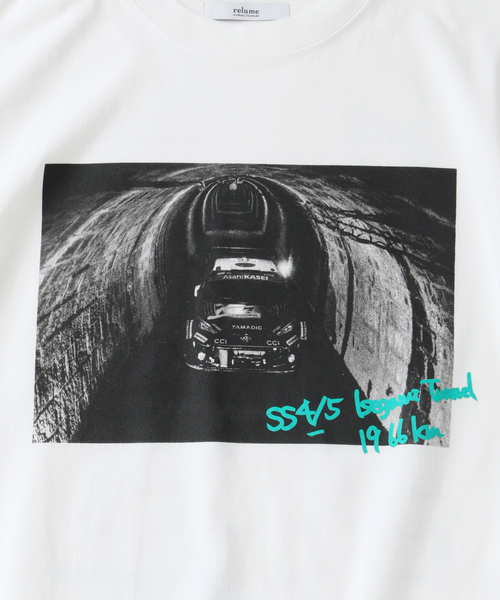JOURNAL STANDARD relume(ジャーナルスタンダード レリューム)の「TOYOTA / トヨタ GAZOO Racing ”伊勢神トンネル” プリント Tシャツ(Tシャツ/カットソー・メンズ・ブラック/ホワイト・MEDIUM/LARGE)」の8枚目の写真